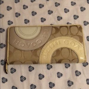 Beige Coach Wallet